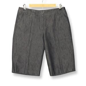 Vintage Clinton Kelly Charcoal Denim Bermuda Jorts